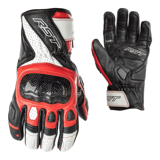 RST Stunt III CE Mens Gloves - Black / Red .