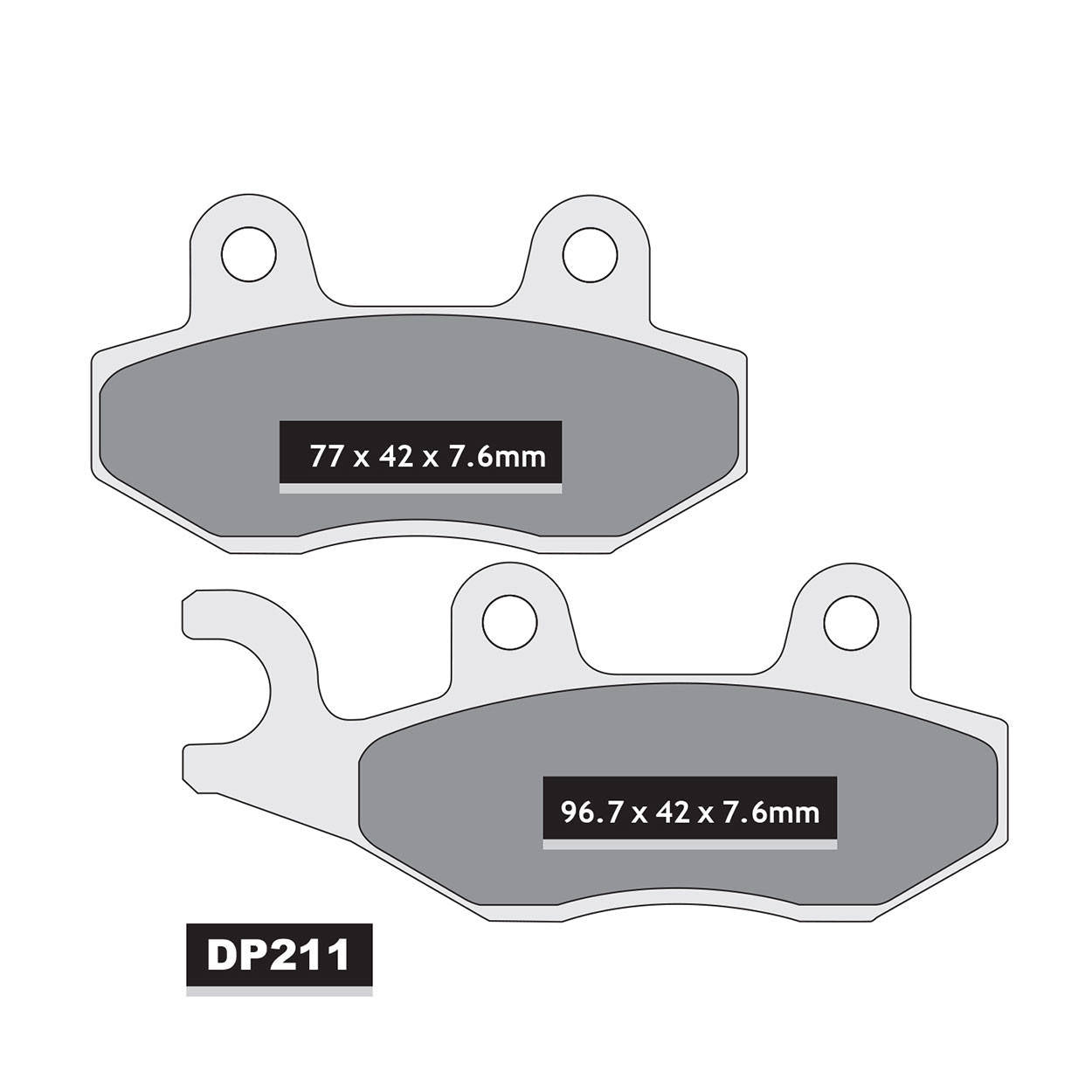dp brakes Brake Pads Standard DP211