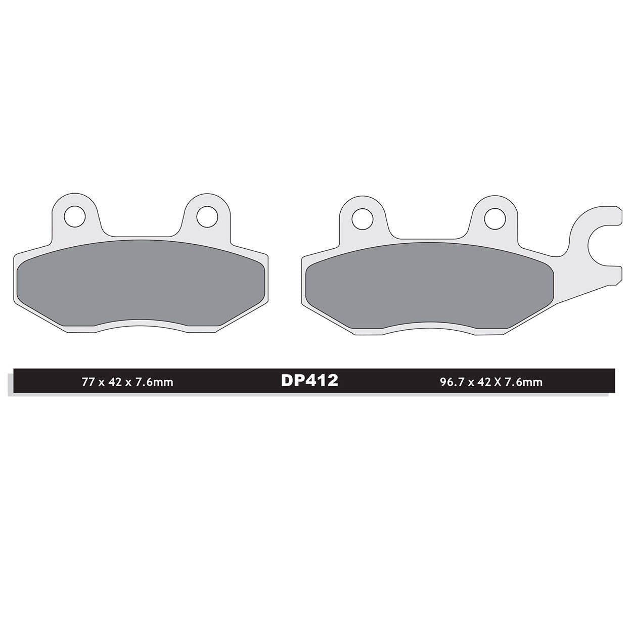 dp brakes Brake Pads Standard DP412
