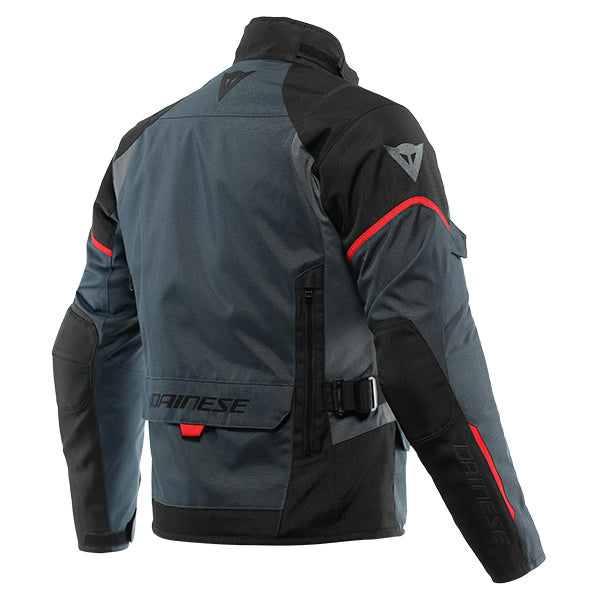 Dainese Tempest 3 D-Dry Waterproof Jacket - Ebony / Black / Lava Red