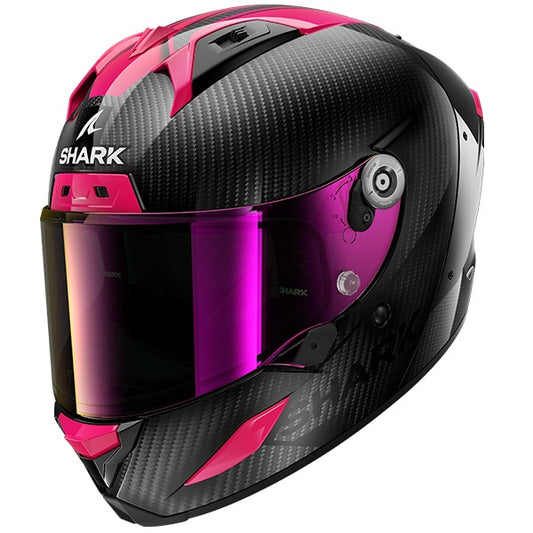 Shark Aeron Full Face Carbon Helmet DVB - Violet / Black