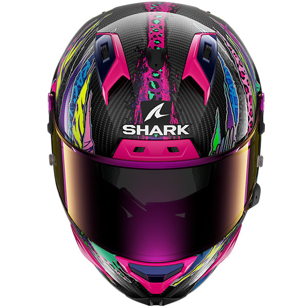 Shark Aeron Fawn Full Face Carbon Helmet DVY - Violet / Yellow