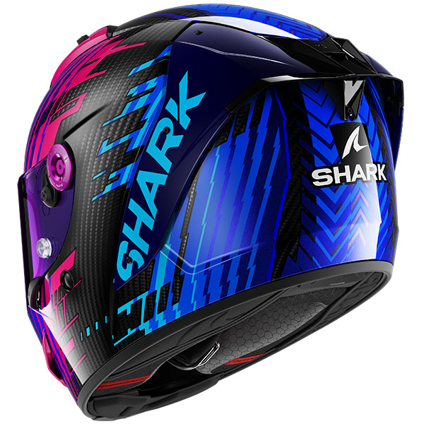 Shark Aeron Edgy Full Face Carbon Helmet DBU - Blue / Purple