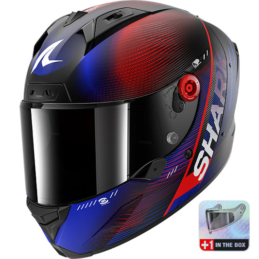 Shark Aeron Speed-Tech DBR - Carbon / Blue / Red
