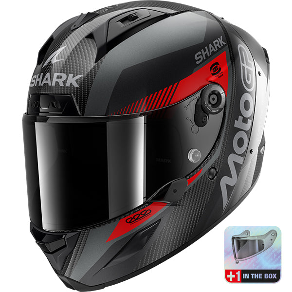 Shark Aeron MotoGP DAR - Carbon / Anthracite / Red