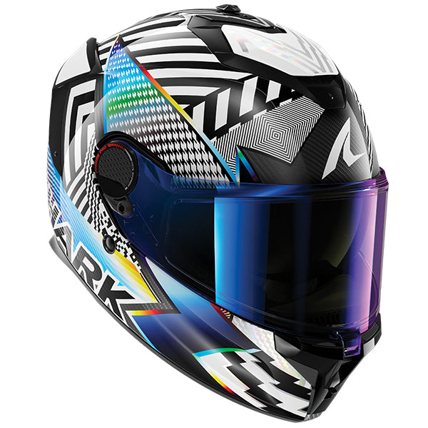 Shark Spartan GT Pro Carbon Sthyr DWU - White / Yellow / Blue