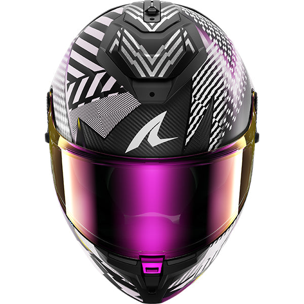 Shark Spartan GT Pro Carbon Sthyr DVU - Carbon / Violet / Chrome