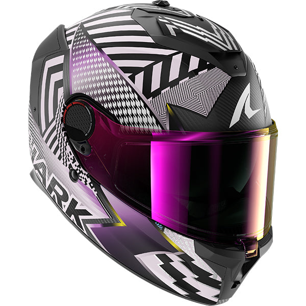 Shark Spartan GT Pro Carbon Sthyr DVU - Carbon / Violet / Chrome