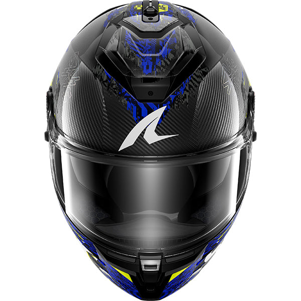 Shark Spartan GT Pro Speed-Vib DAB - Carbon / Anthracite / Blue