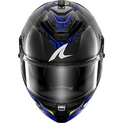 Shark Spartan GT Pro Speed-Vib DAB - Carbon / Anthracite / Blue