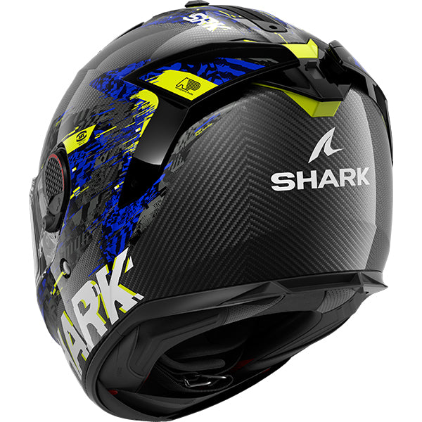 Shark Spartan GT Pro Speed-Vib DAB - Carbon / Anthracite / Blue