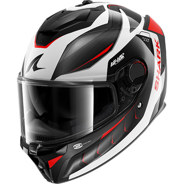 Shark Spartan GT Pro Carbon Mekarium DSR - Silver / Red