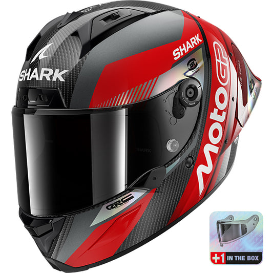 Shark Aeron-GP FIM 2 MotoGP DRU - Carbon / Red / Chrome
