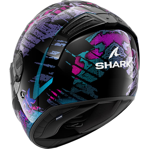 Shark Spartan RS Reptaia KBX - Black / Blue / Glitter