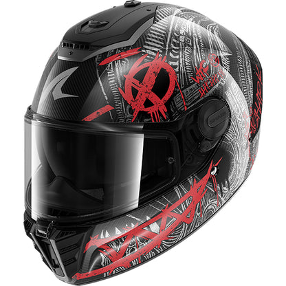 Shark Spartan RS Carbon Shiever DAR - Carbon / Anthracite / Red