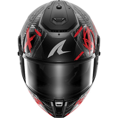 Shark Spartan RS Carbon Shiever DAR - Carbon / Anthracite / Red
