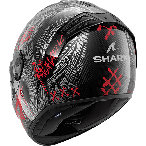 Shark Spartan RS Carbon Shiever DAR - Anthracite / Red