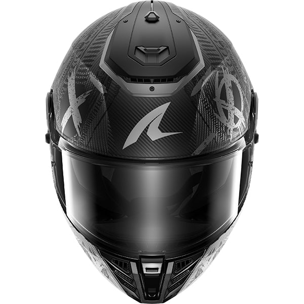Shark Spartan RS Carbon Shiever DAS - Anthracite / Silver