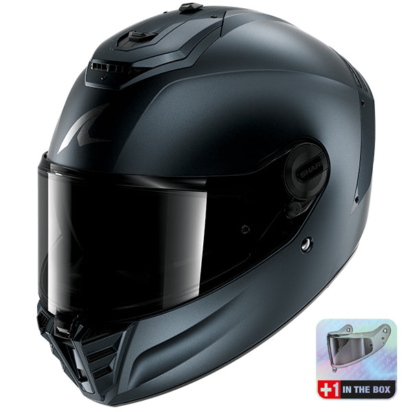 Shark Spartan RS Dark Shadow B16 - Matt Blue / Steel