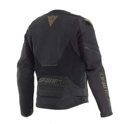 Dainese Racing 5 Leather Jacket - 885 Black / Gold