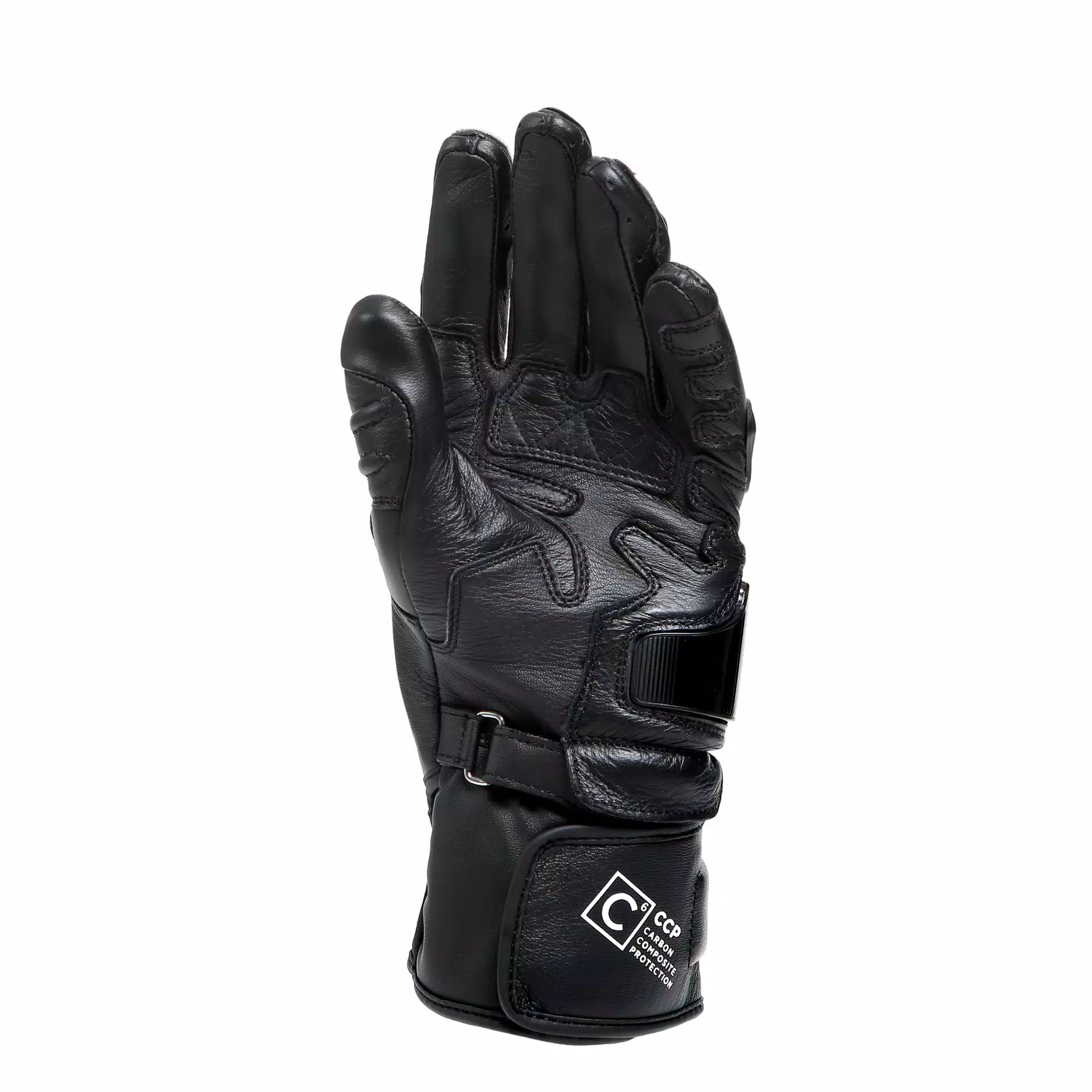 Dainese Carbon 4 Long Ladies Leather Gloves - Black / White / Red