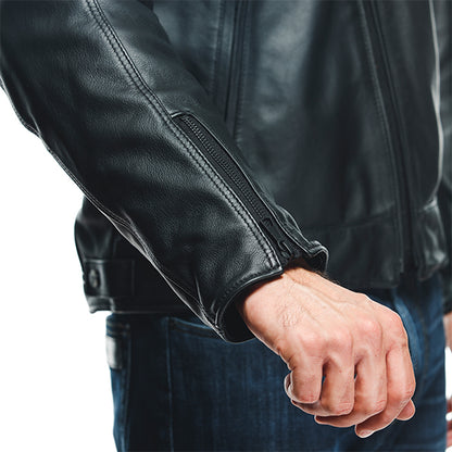 Dainese Zaurax Leather Jacket - 001 Black