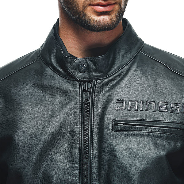 Dainese Zaurax Leather Jacket - Black
