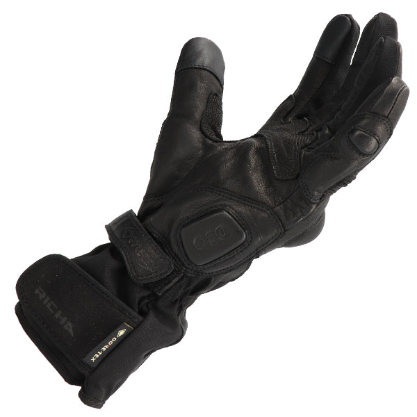 Richa Hypercane Gore Tex Black Gloves