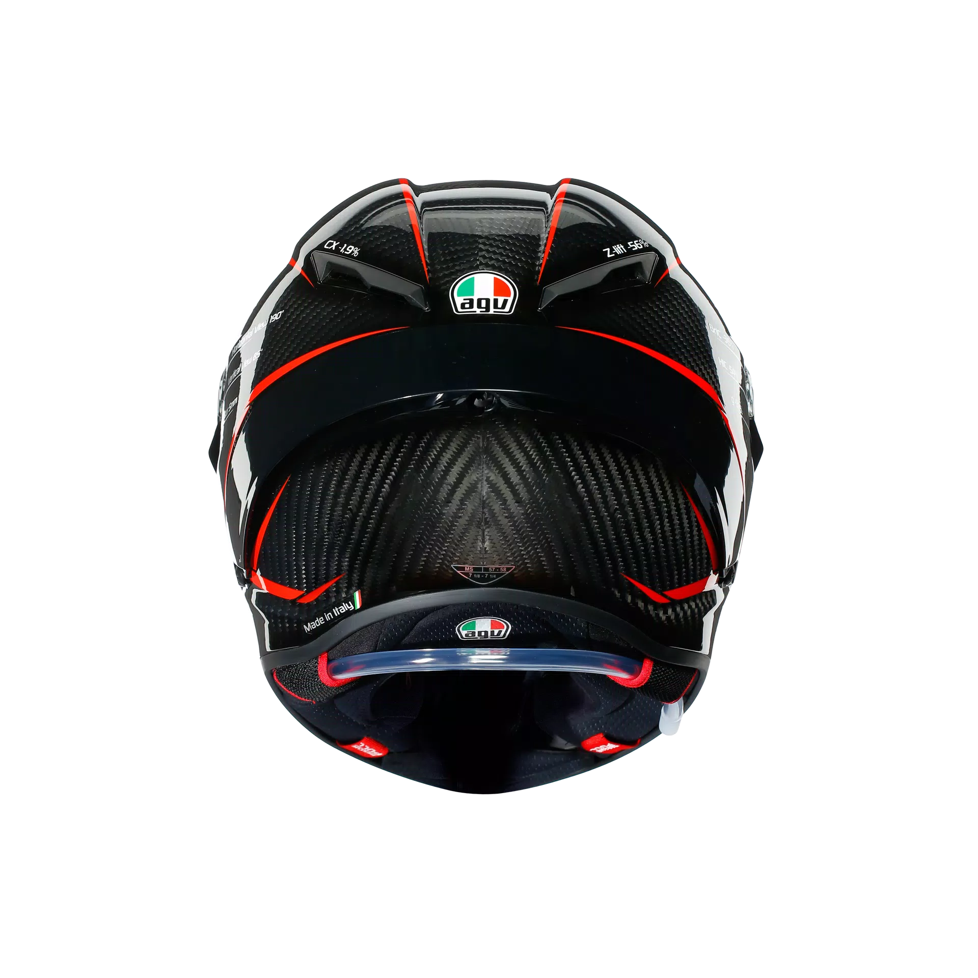 AGV Pista GP-RR Performance 22.06 Carbon - Black / Red