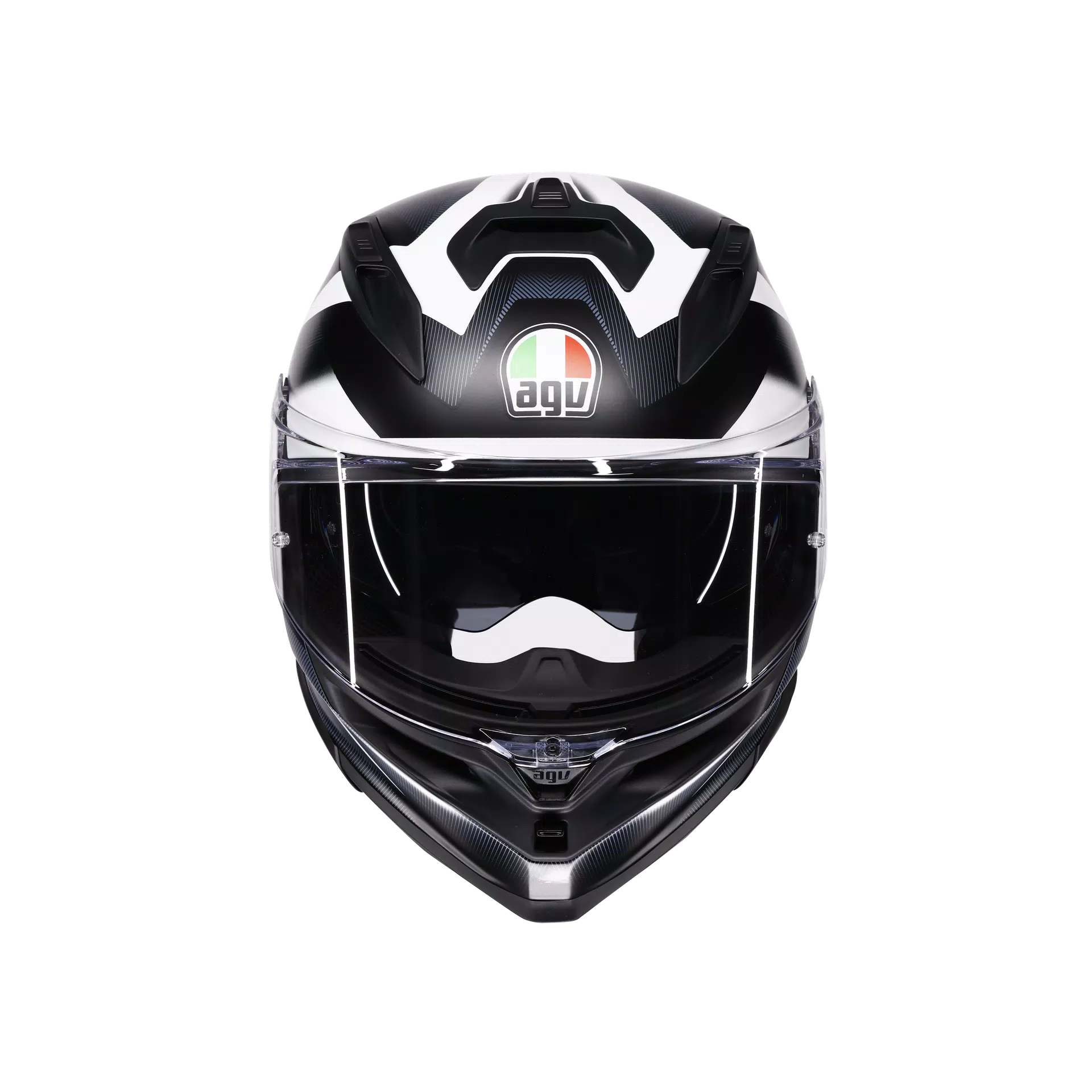 Agv K7 Sports Touring Helmet Glimpse - Matt Black / White