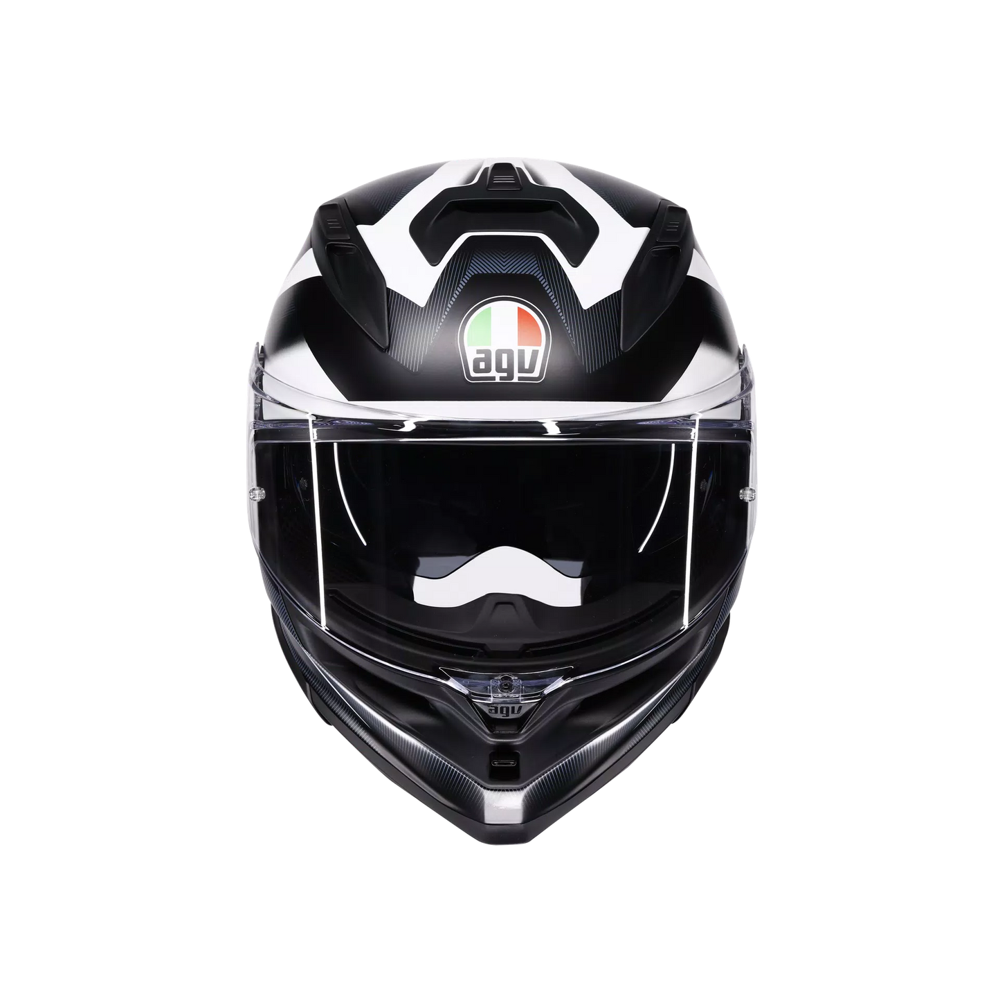 Agv K7 Sports Touring Helmet Glimpse - Matt Black / White
