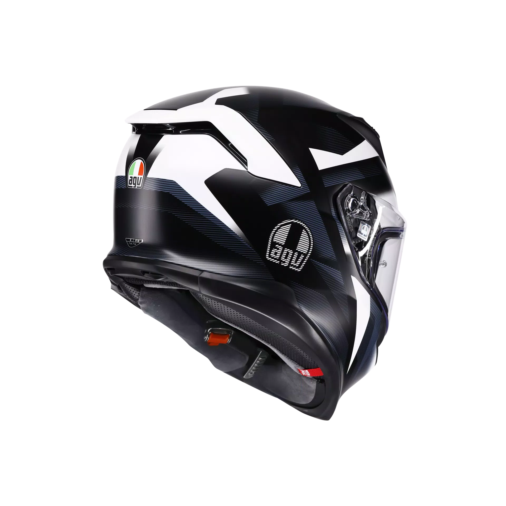 Agv K7 Sports Touring Helmet Glimpse - Matt Black / White
