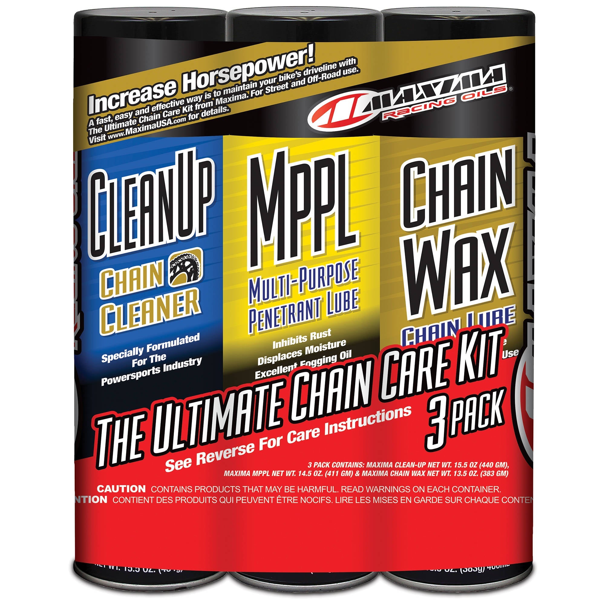 Maxima Chain Wax Chain Care Combo Kit