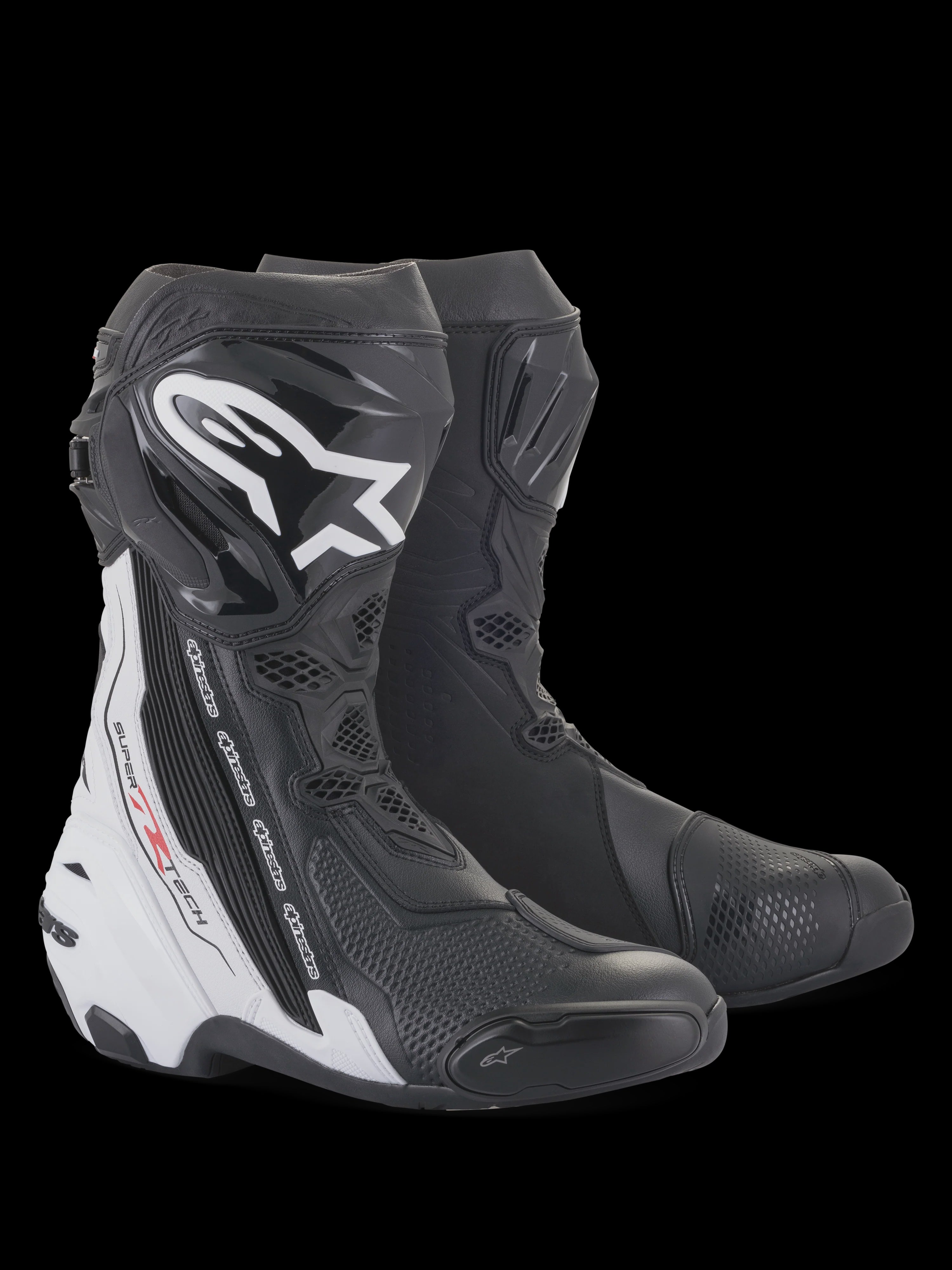 Alpinestars Supertech R Race Boots - Black / White