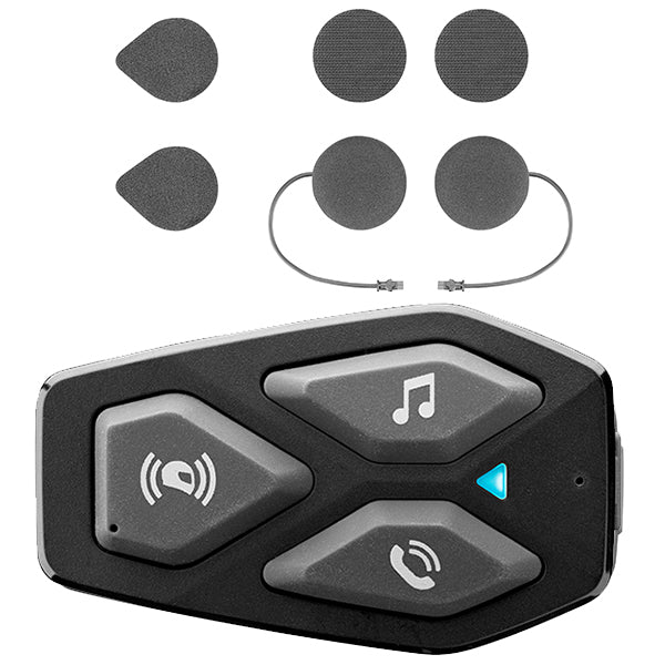 Interphone U-COM 3 Bluetooth Intercom - Single Pack + 40 MM Speaker Bluetooth Set