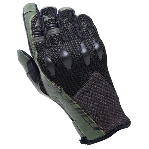Dainese Karakum ErgoTek Gloves - Army Green / Black