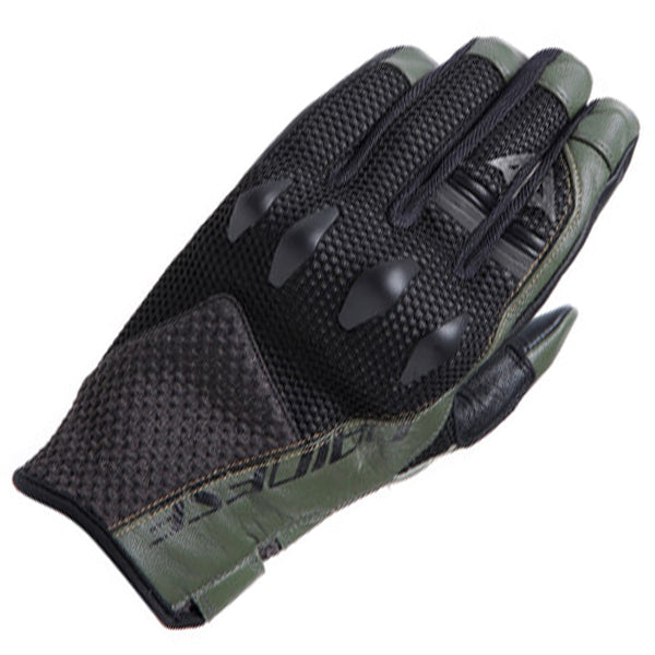 Dainese Karakum ErgoTek Gloves - Army Green / Black