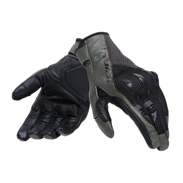 Dainese Karakum ErgoTek Gloves - Army Green / Black
