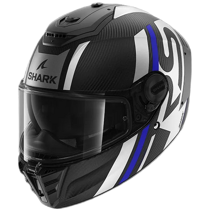 Shark Spartan RS Carbon Helmet Shawn Mat DBS - Black / Blue / Silver
