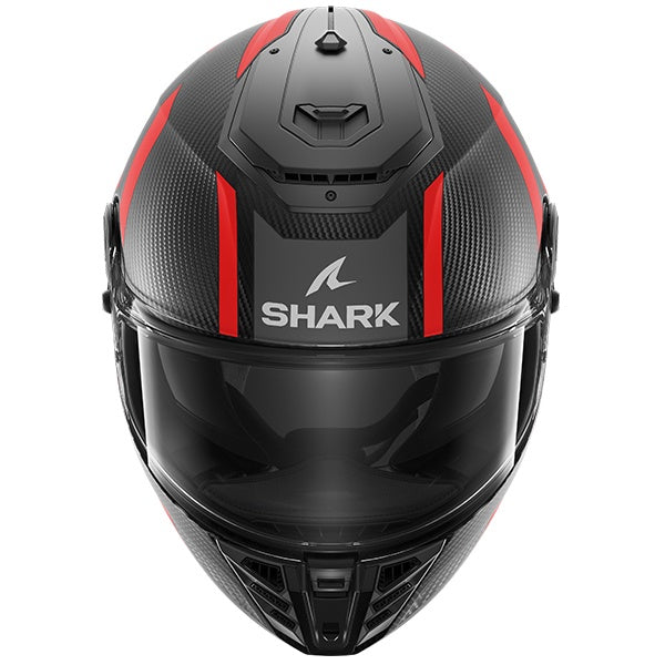 Shark Spartan RS Carbon Helmet Shawn Mat DAR - Black / Red -- FREE DARK VISOR --