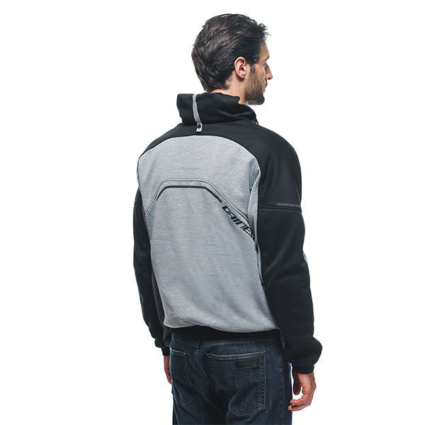Dainese Daemon-X Safety Hoodie - Grey / Black / Fluo Red