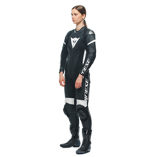 Dainese Grobnik Lady 1 Piece Suit Perforated 948 - Black / Black / White