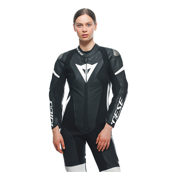 Dainese Grobnik Lady 1 Piece Suit Perforated 948 - Black / Black / White