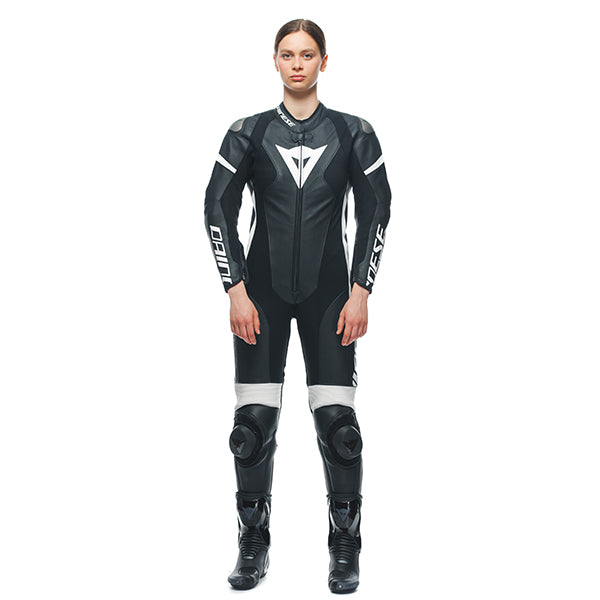 Dainese Grobnik Lady 1 Piece Suit Perforated 948 - Black / Black / White