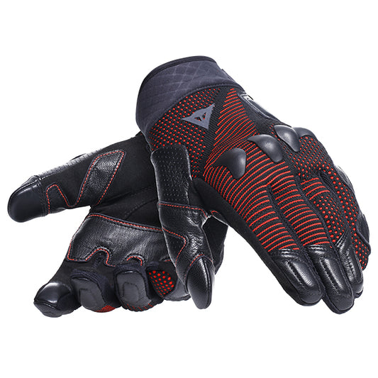 Dainese Unruly Ergo Tek Gloves - Black / Fluo Red