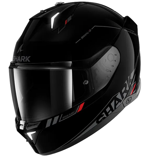 Shark Skwal I3 Blank SP Full Face Helmet KAR - Gloss Black