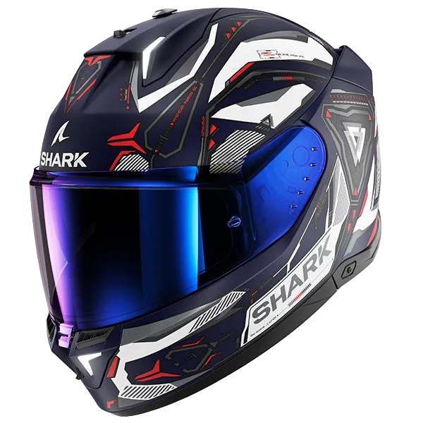 Shark Skwal I3 Linik Full Face Helmet BWR - Blue / White / Red