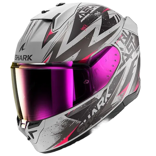 Shark D-Skwal 3 Blast-R Full Face Helmet SVK - Silver / Pink / Black