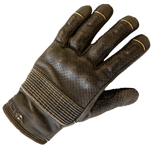 Richa Triton Short Leather Glove - Brown