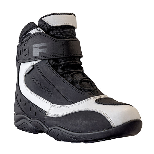 Richa Slick Waterproof Short Boots - Black / White